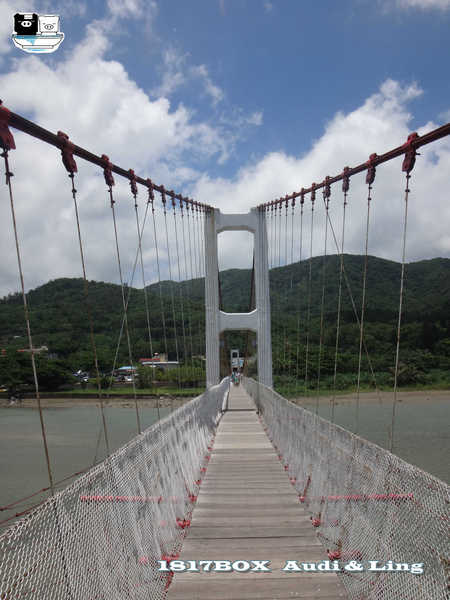 【屏東。滿州】茶山吊橋。滿州港口吊橋。港口溪出海口景觀
