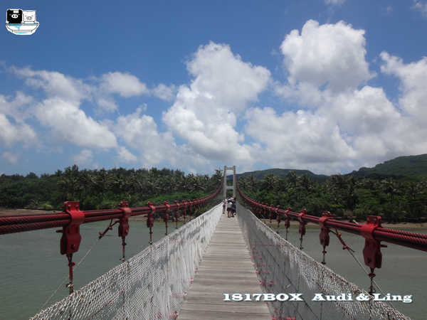 【屏東。滿州】茶山吊橋。滿州港口吊橋。港口溪出海口景觀