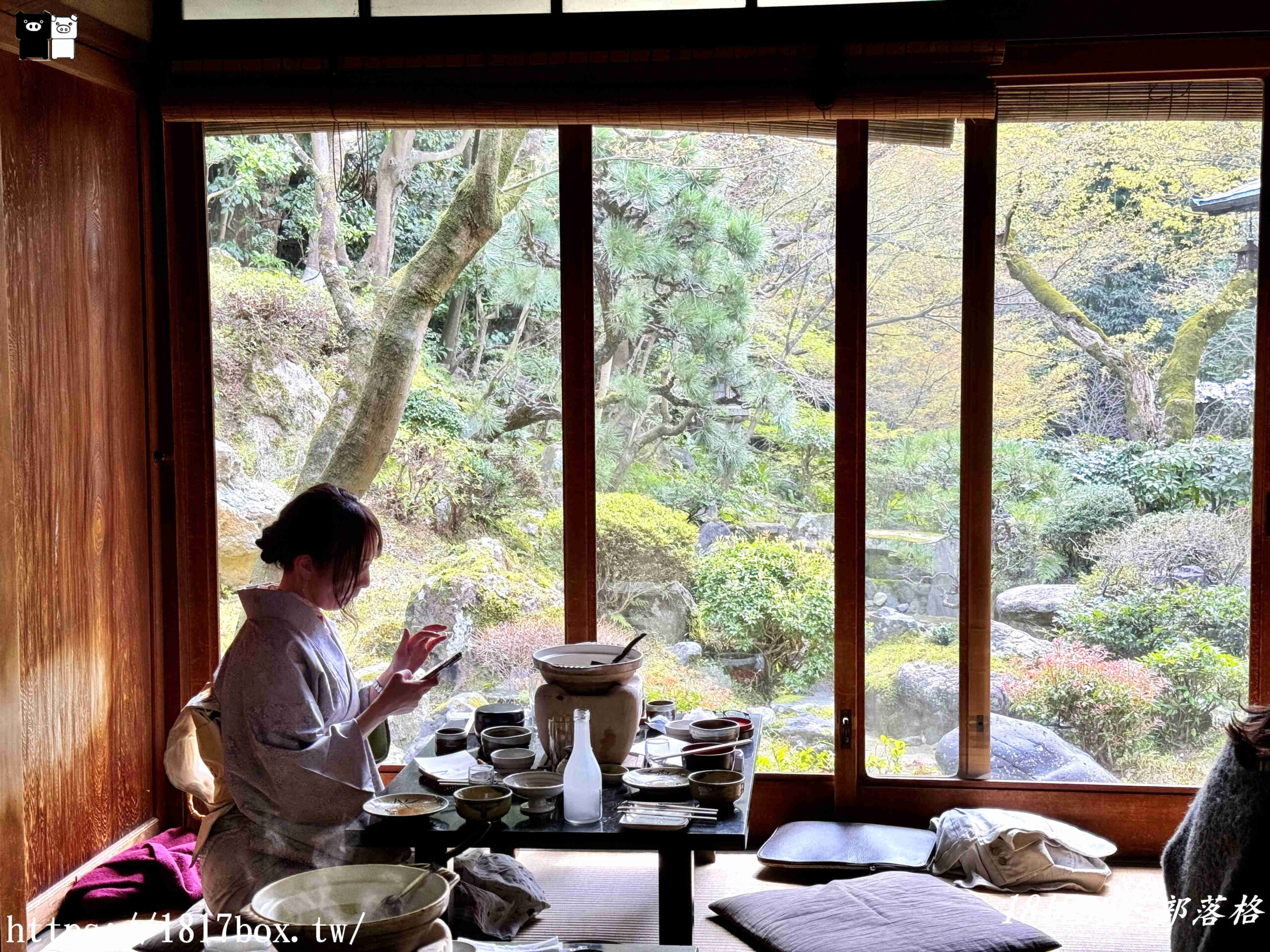 【京都美食】総本家ゆどうふ 奧丹 清水。三百多年湯豆腐老店。邊用餐邊享受日式庭園美景