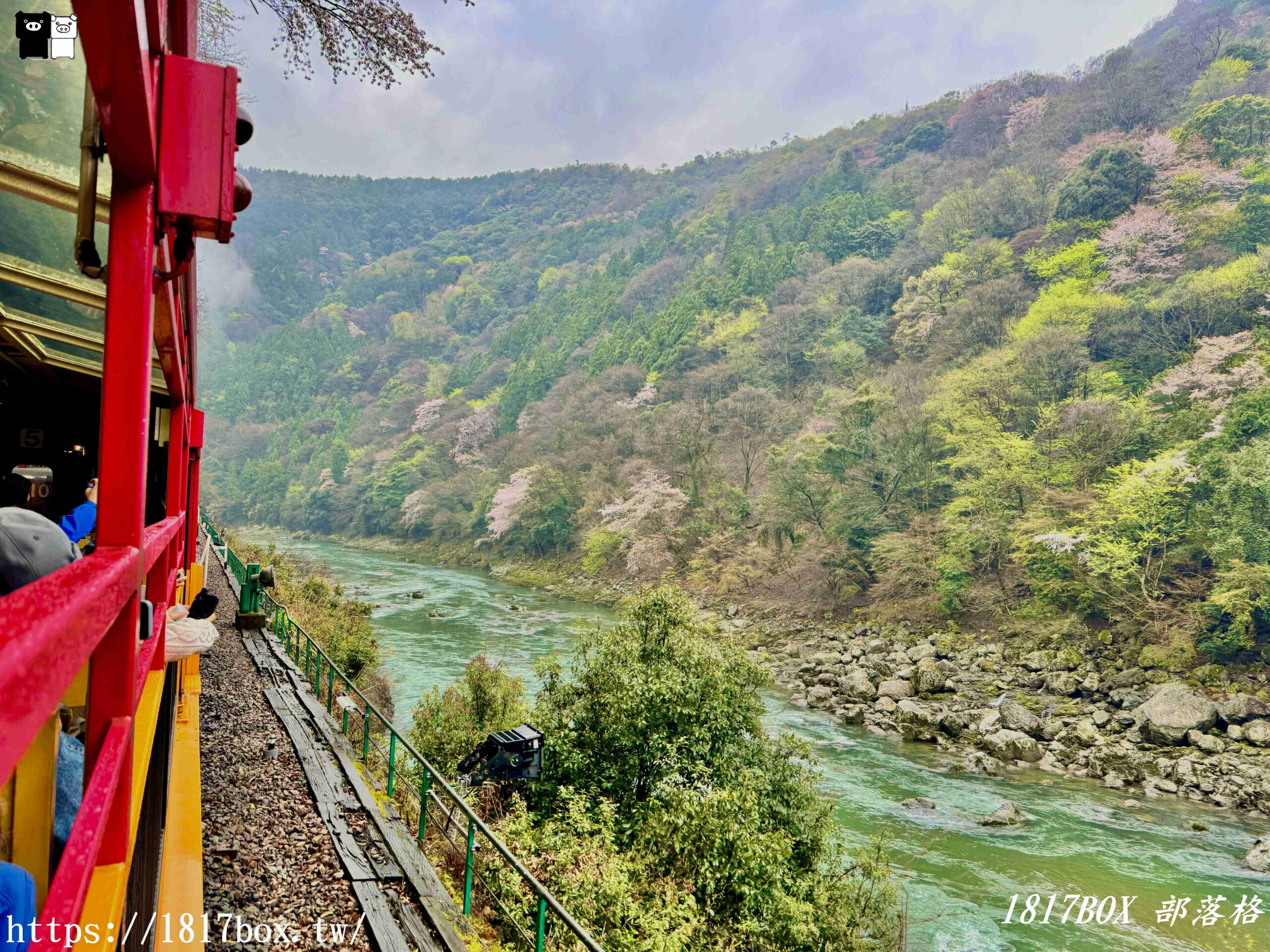 【京都景點】嵐山・嵯峨野觀光鐵路。嵐山小火車龜岡站。令人驚嘆的美景。復古火車帶來的有趣旅程