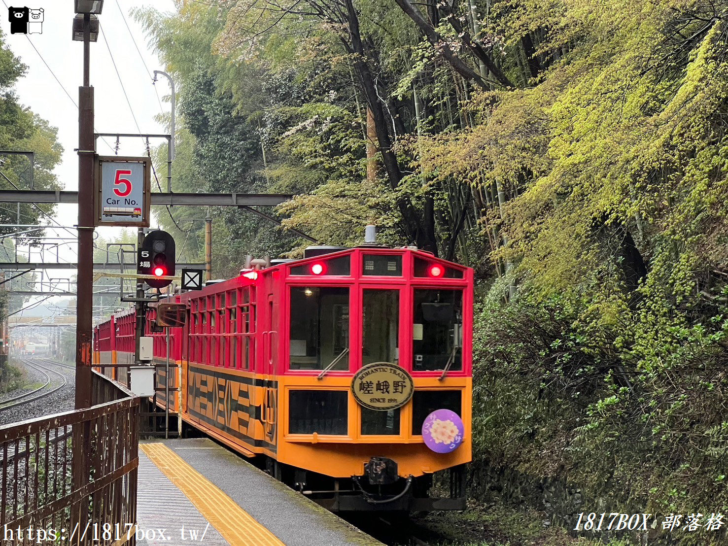 【京都景點】嵐山・嵯峨野觀光鐵路。嵐山小火車龜岡站。令人驚嘆的美景。復古火車帶來的有趣旅程