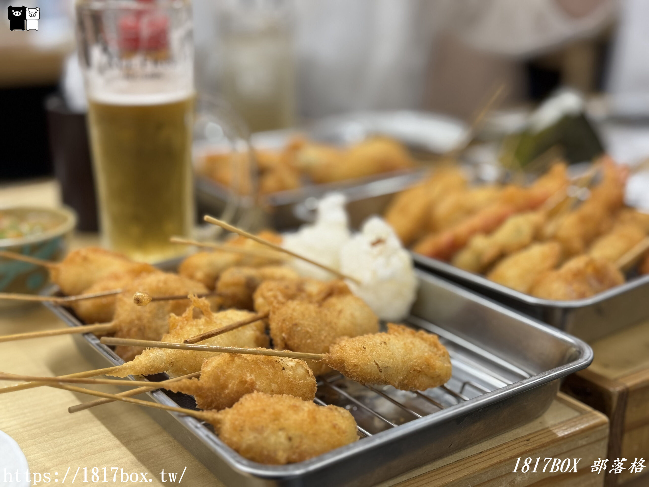 【大阪美食】Kushikatsu-Oji。炸串王子Janjan橫丁店。大阪新世界美食 @1817BOX部落格