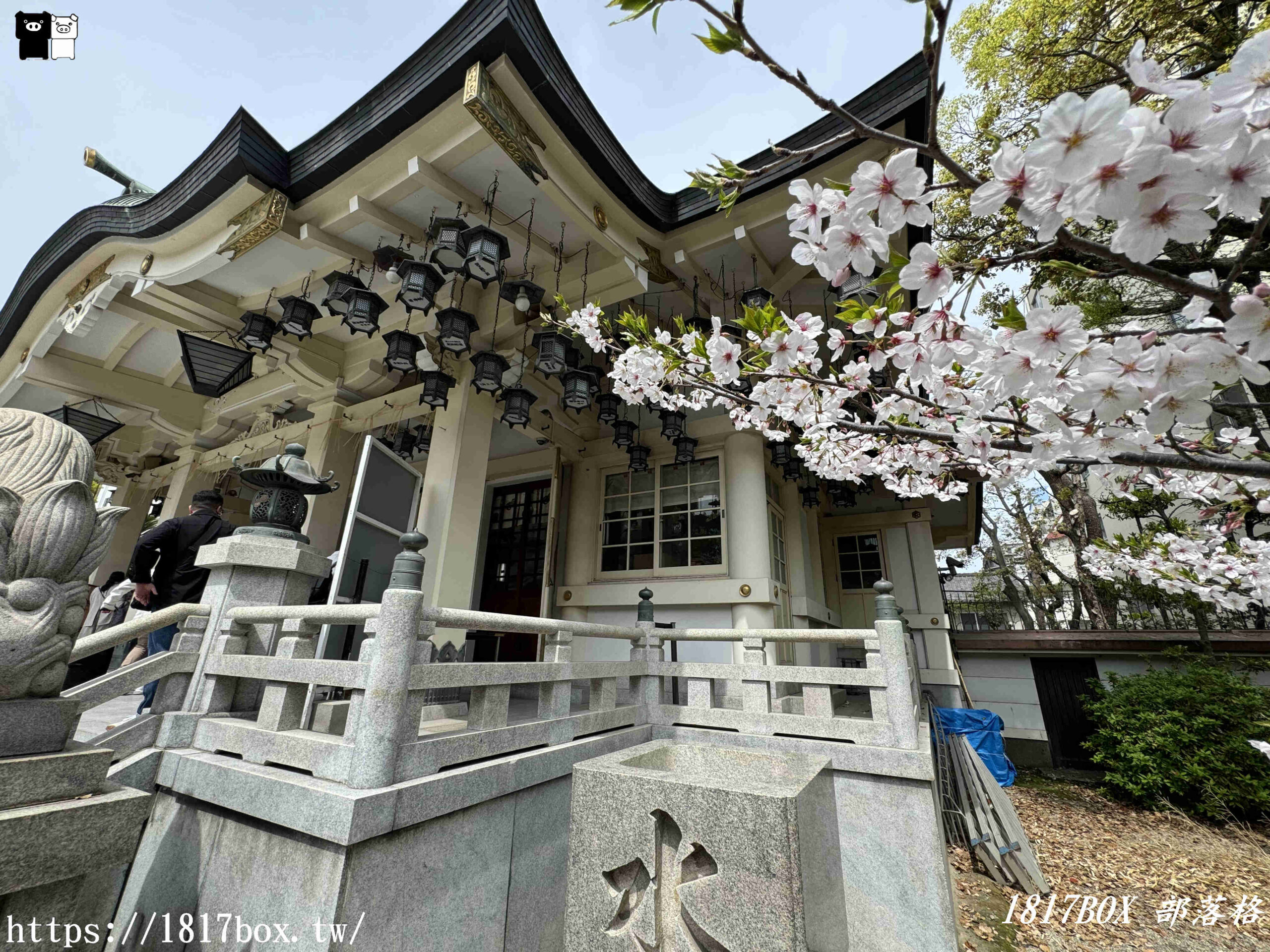 【大阪景點】難波八阪神社。巨大獅子殿。令人印象深刻的力量場所