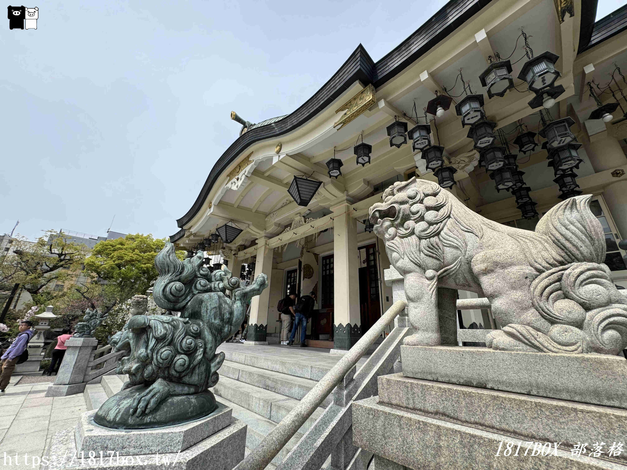 【大阪景點】難波八阪神社。巨大獅子殿。令人印象深刻的力量場所