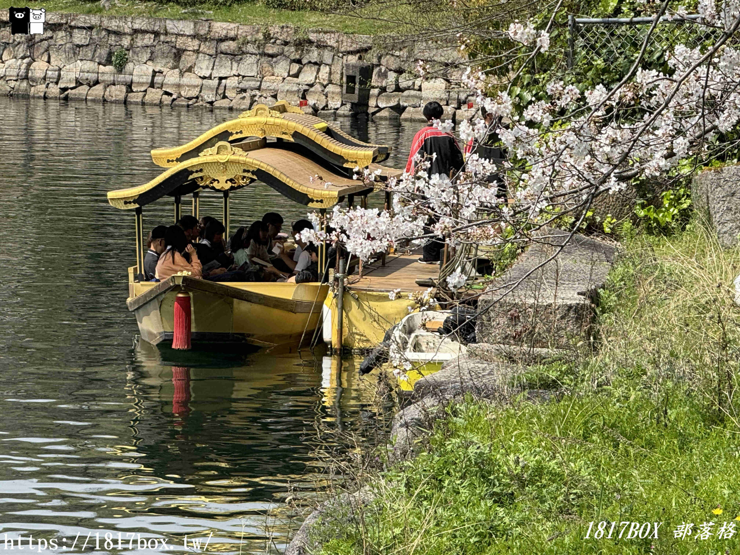 【大阪景點】大川櫻花遊覽船。大阪城御座船。天下第一的黃金和船