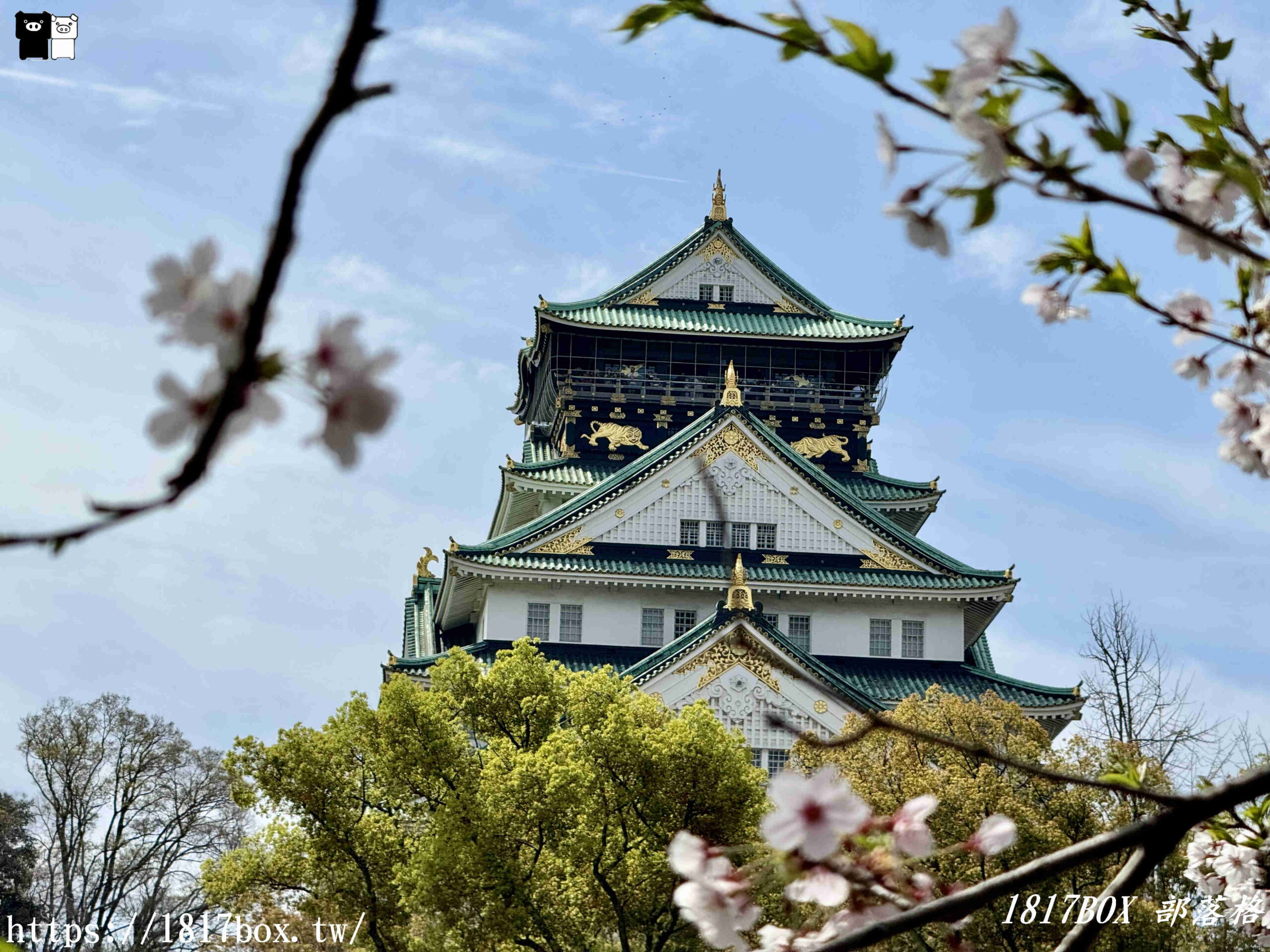 【大阪景點】大川櫻花遊覽船。大阪城御座船。天下第一的黃金和船