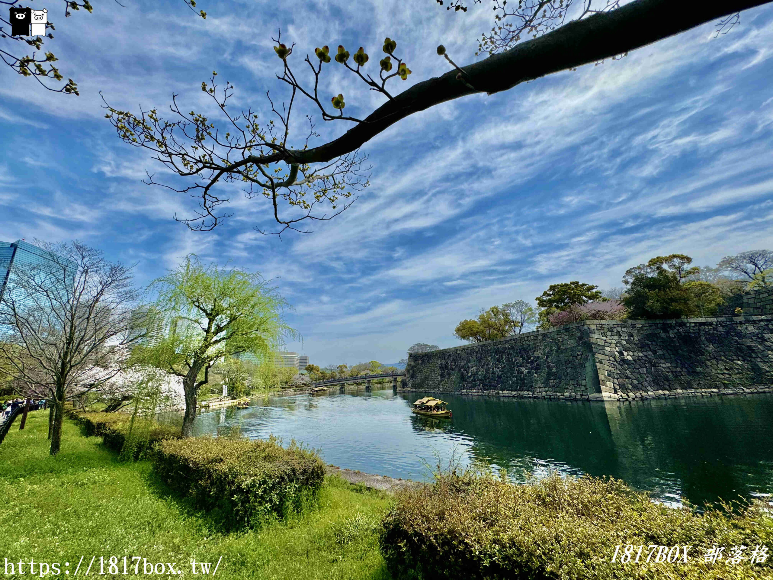 【大阪景點】大川櫻花遊覽船。大阪城御座船。天下第一的黃金和船