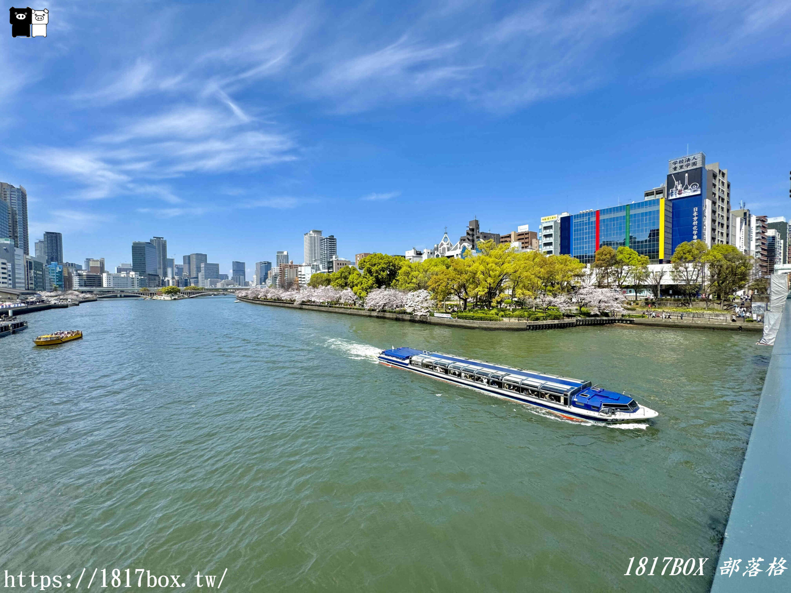 【大阪景點】大川櫻花遊覽船。大阪城御座船。天下第一的黃金和船