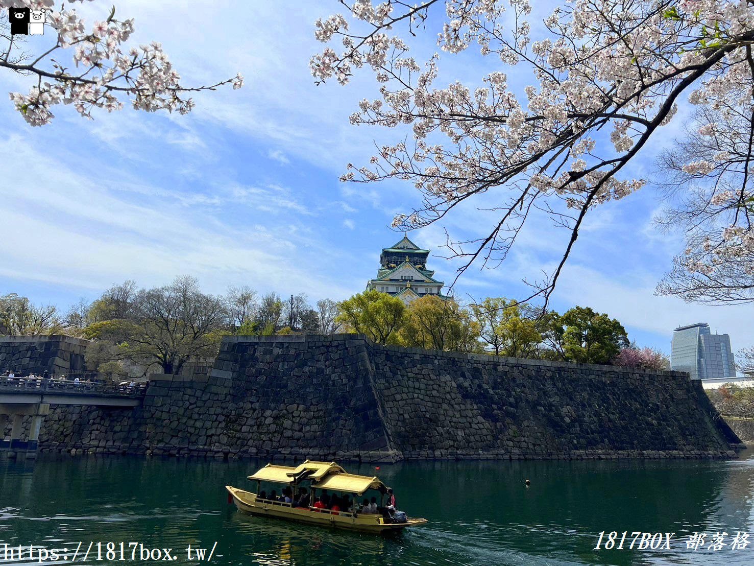 【大阪景點】大川櫻花遊覽船。大阪城御座船。天下第一的黃金和船