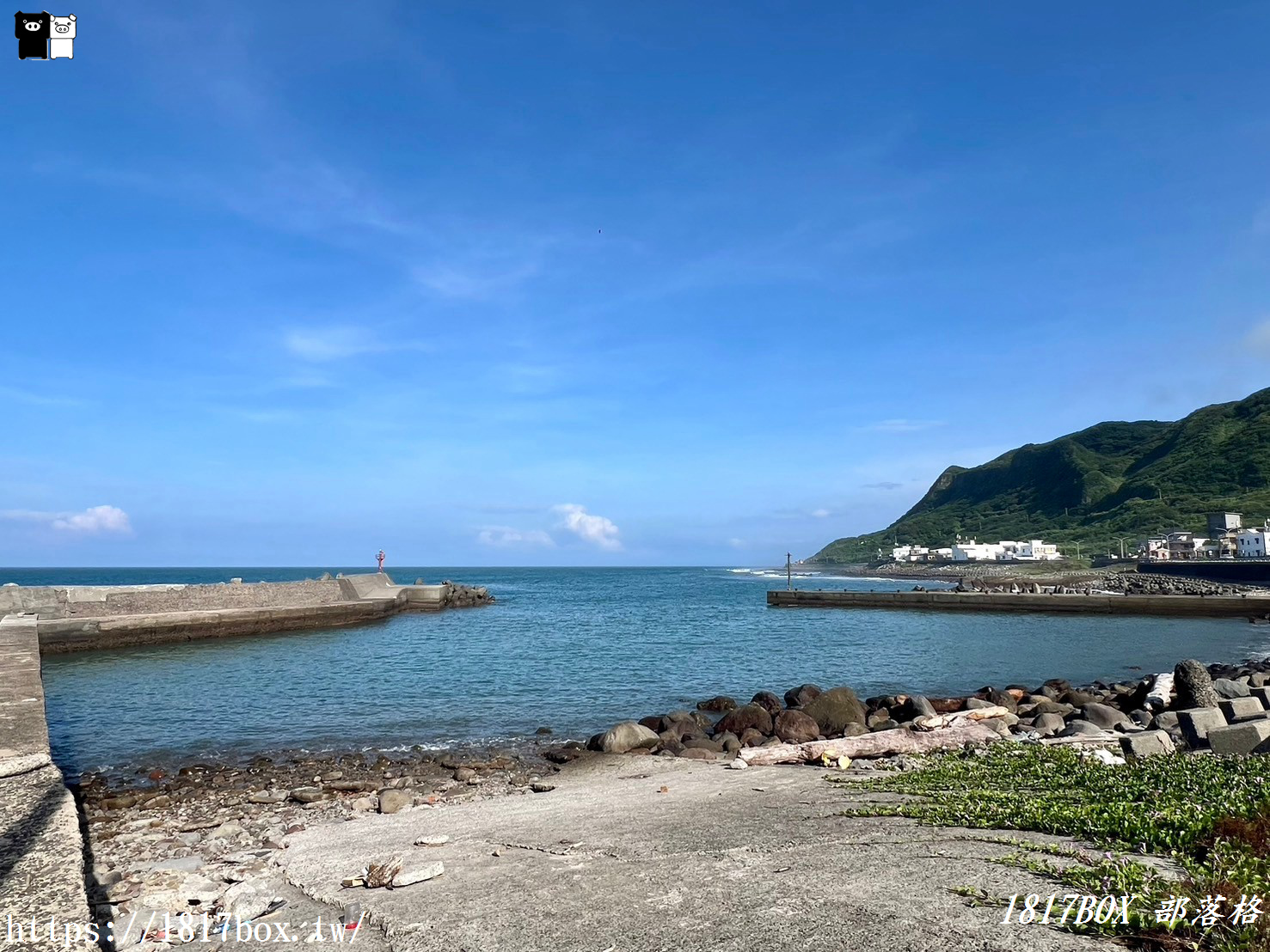 【新北。石門】草里漁港。賞北海岸無敵海景。釣客們的釣魚休閒好所在