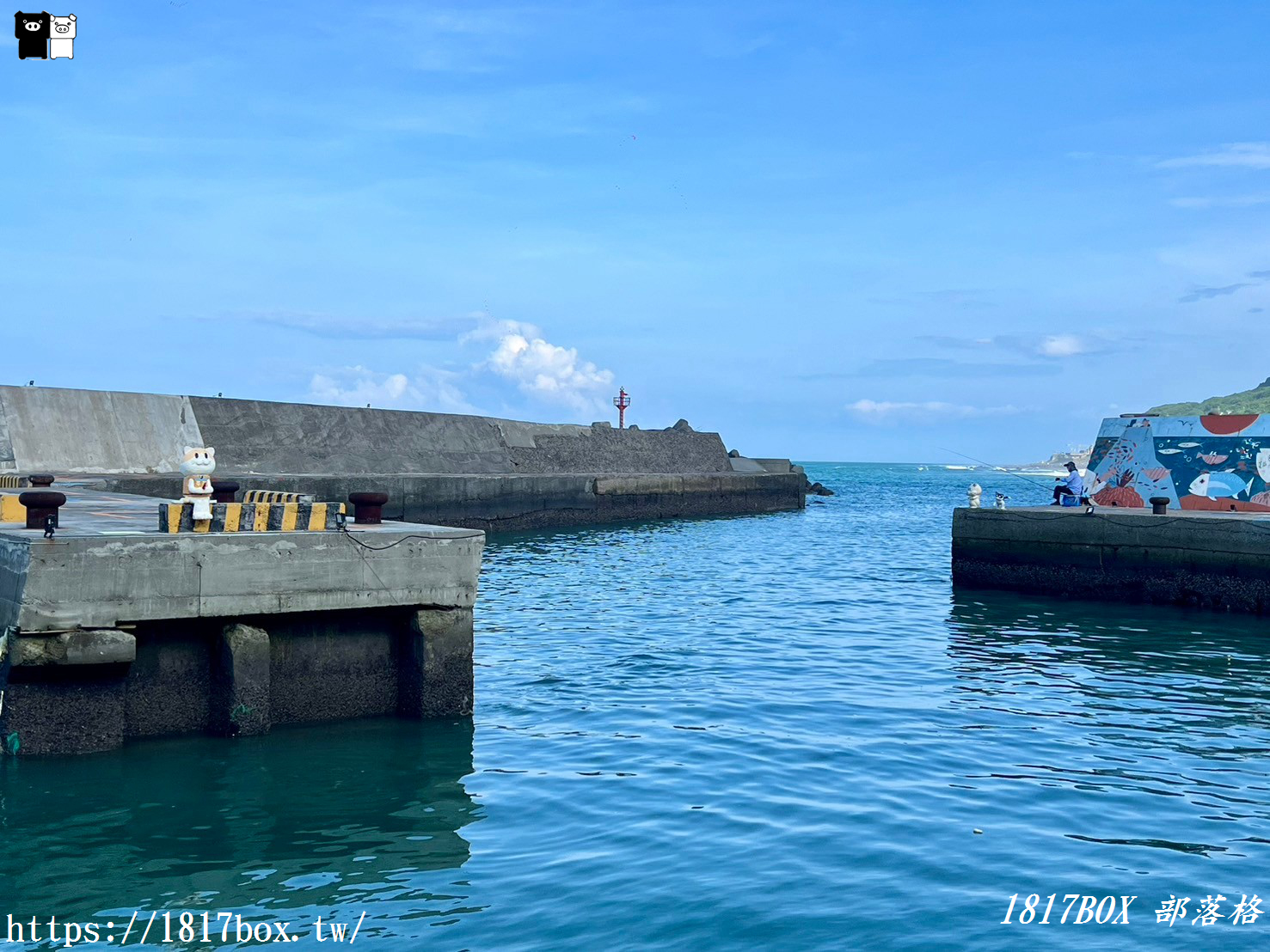 【新北。石門】草里漁港。賞北海岸無敵海景。釣客們的釣魚休閒好所在