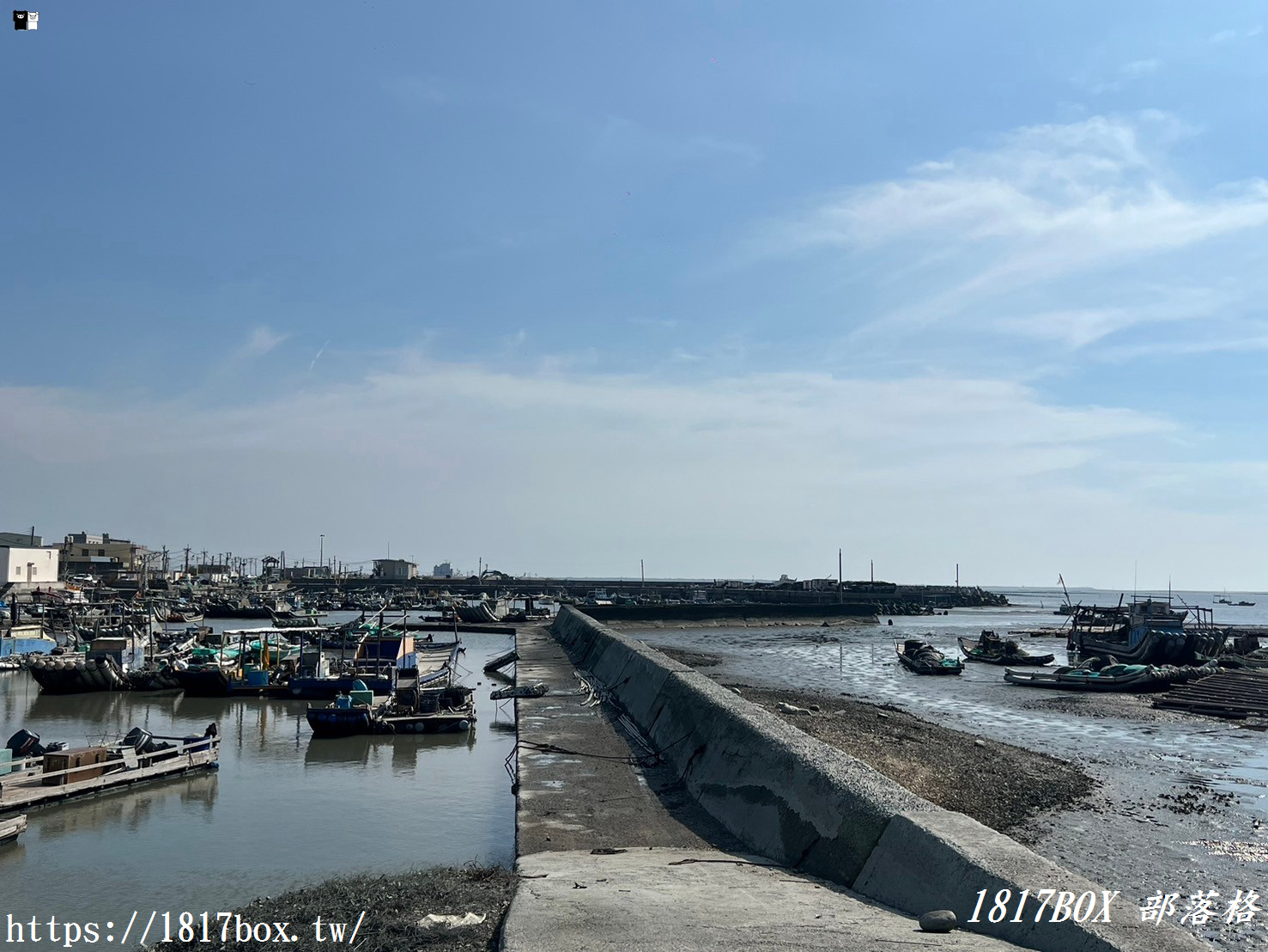 【雲林。口湖】台子村漁港。日落蚵田景觀。雲林最西邊的村莊