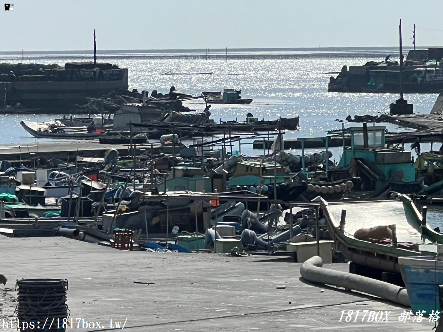 【雲林。口湖】台子村漁港。日落蚵田景觀。雲林最西邊的村莊