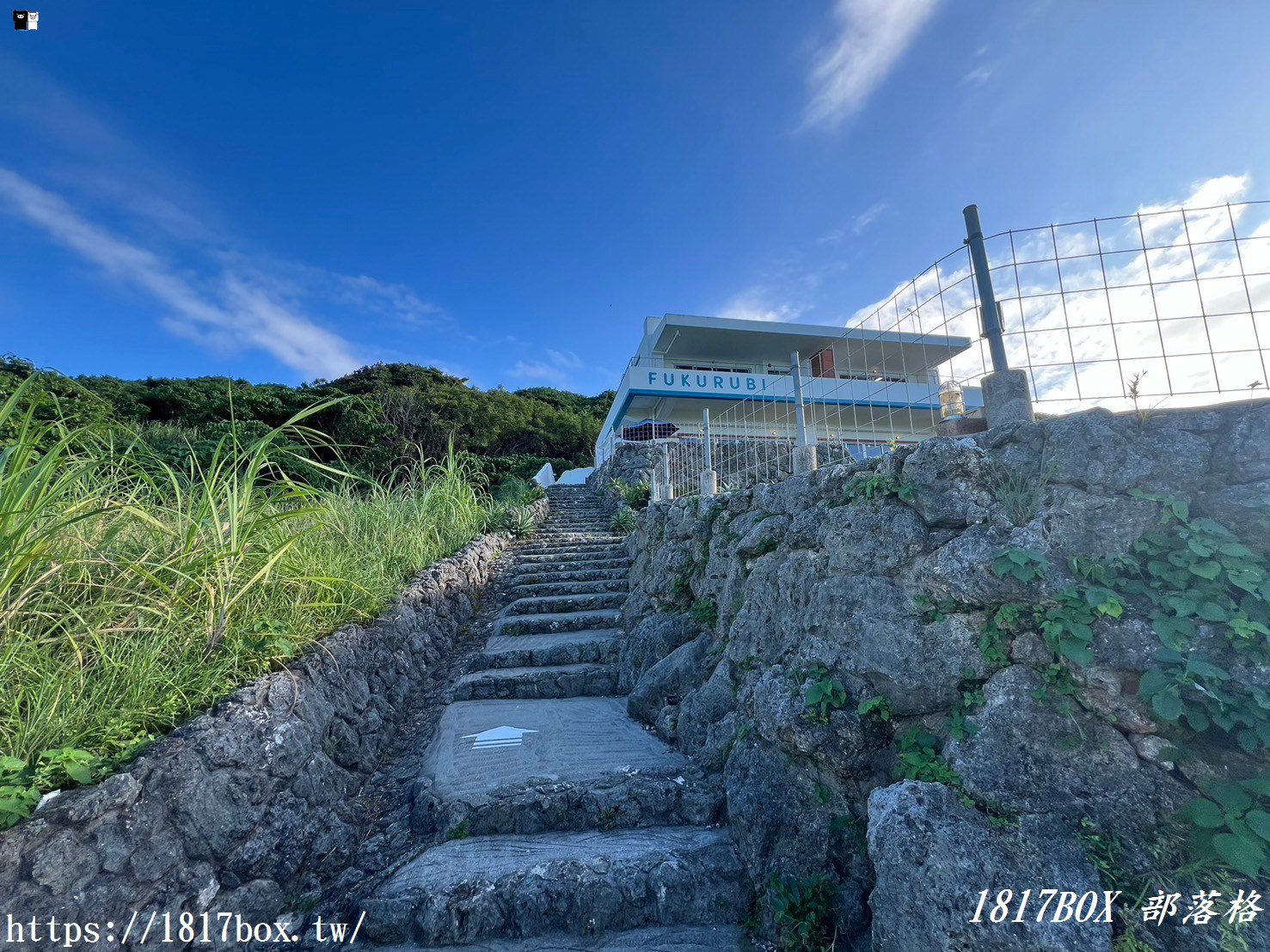 【沖繩美食】Cafe Fukurubi。古宇利島咖啡館。漂亮的沖繩海景一覽無遺