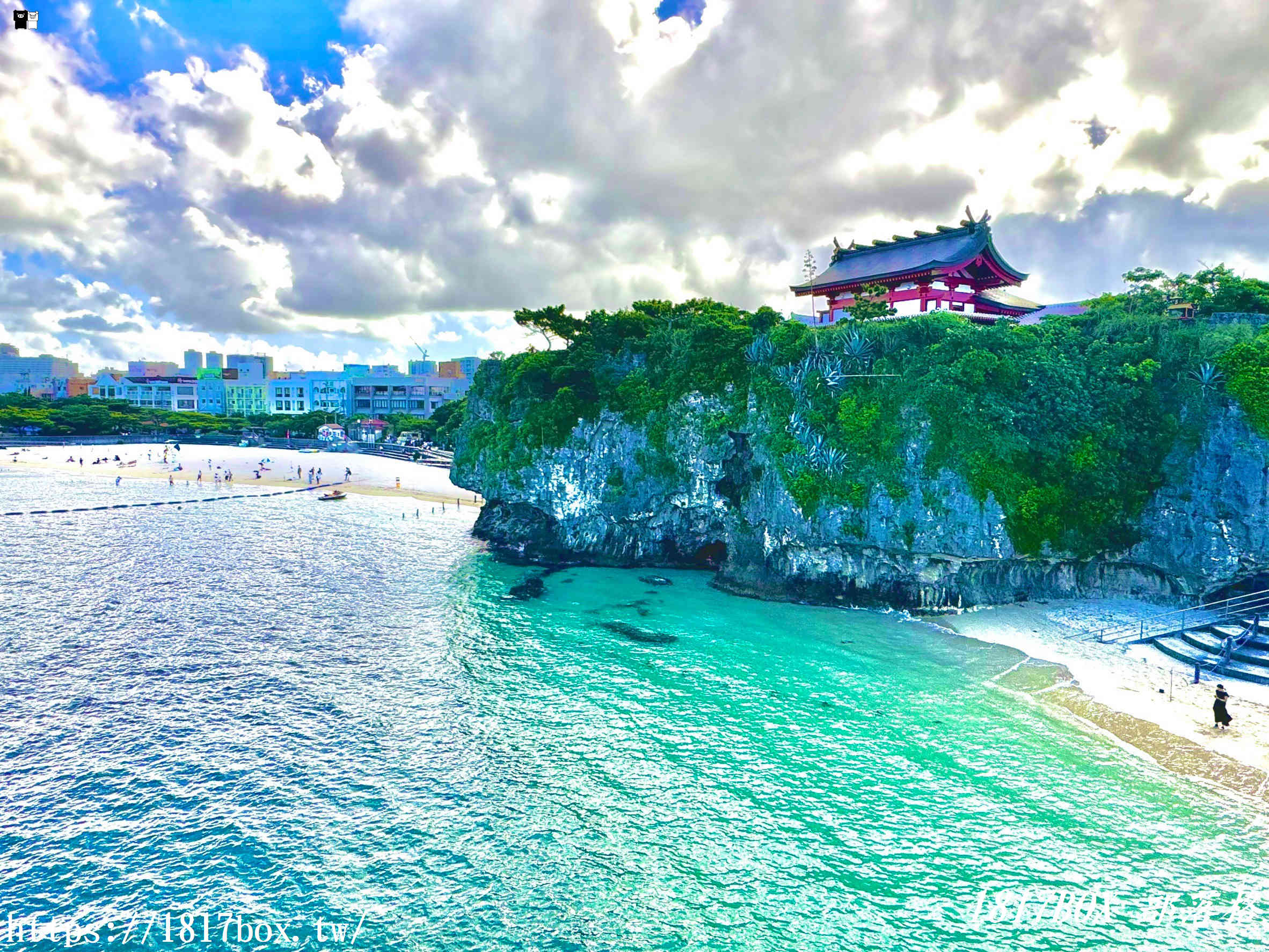 【沖繩景點】波上宮。懸崖上的神社。絕美海灘、鳥居、神社一次擁有