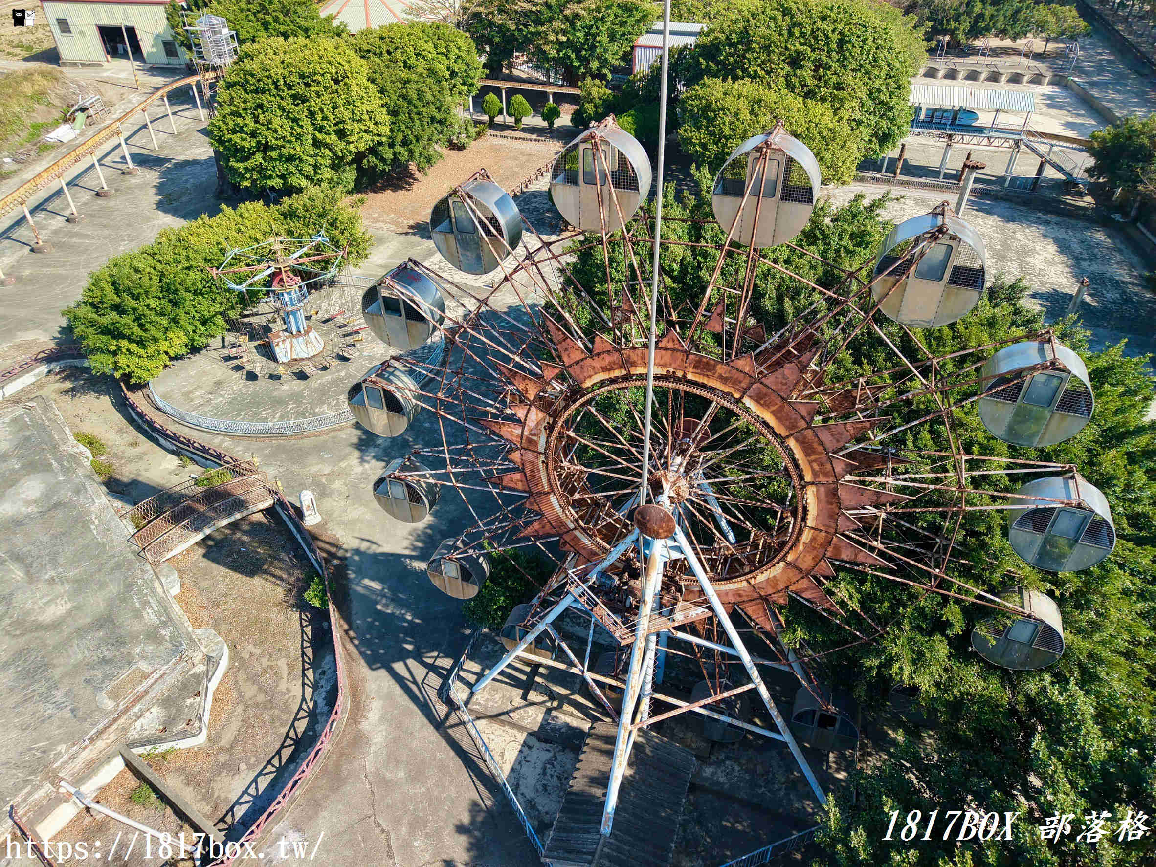 【台中。外埔】石頭公園生態休閒農場。廢墟風熱門打卡景點。電影拍攝景點。空拍攝影分享