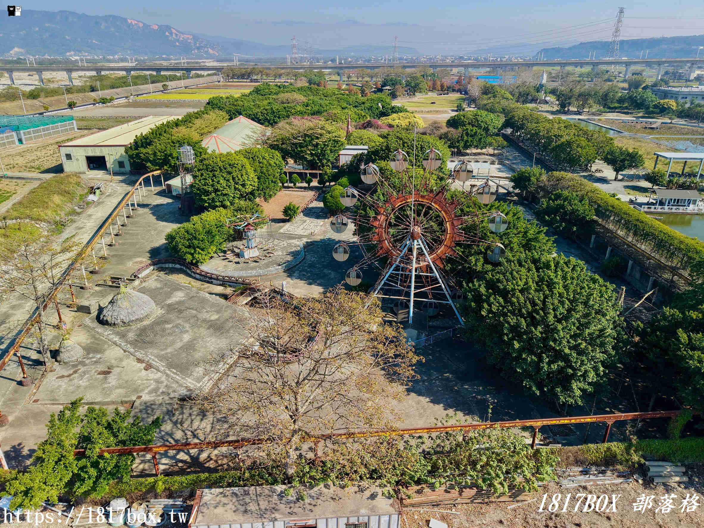 【台中。外埔】石頭公園生態休閒農場。廢墟風熱門打卡景點。電影拍攝景點。空拍攝影分享