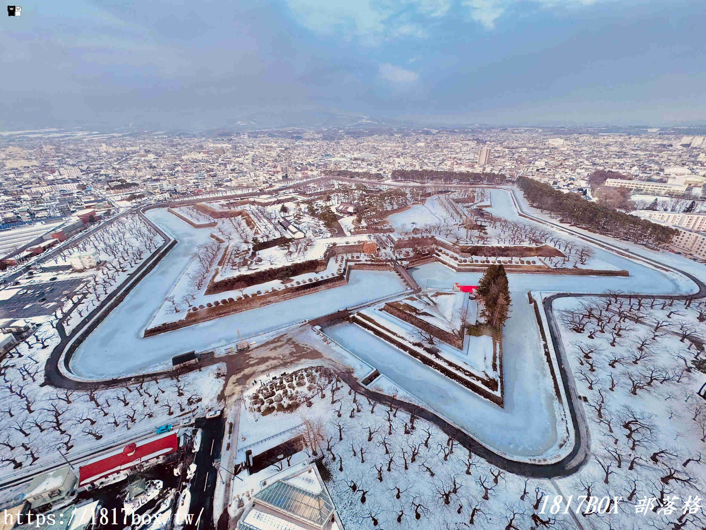 【北海道景點】五稜郭塔。眺望五稜郭四季風景。冬季限定五稜星之夢。360度函館美景盡收眼底