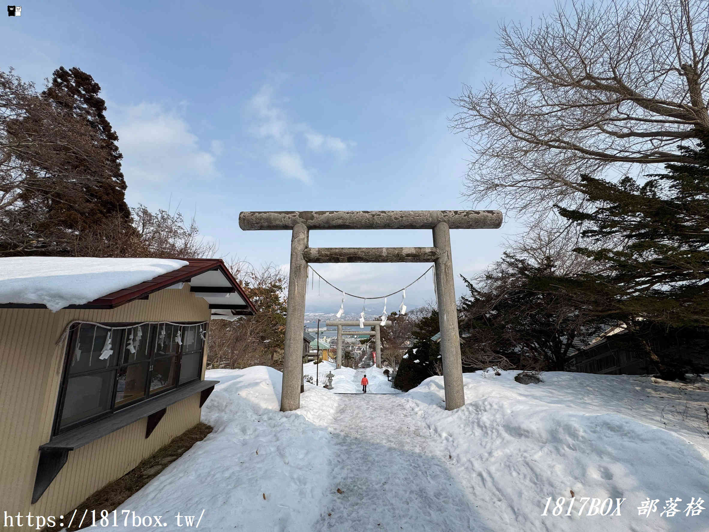 【北海道景點】山上大神宮。俯瞰幸坂與地平線近乎垂直交錯的景色。令人感動的絕景。函館看海神社