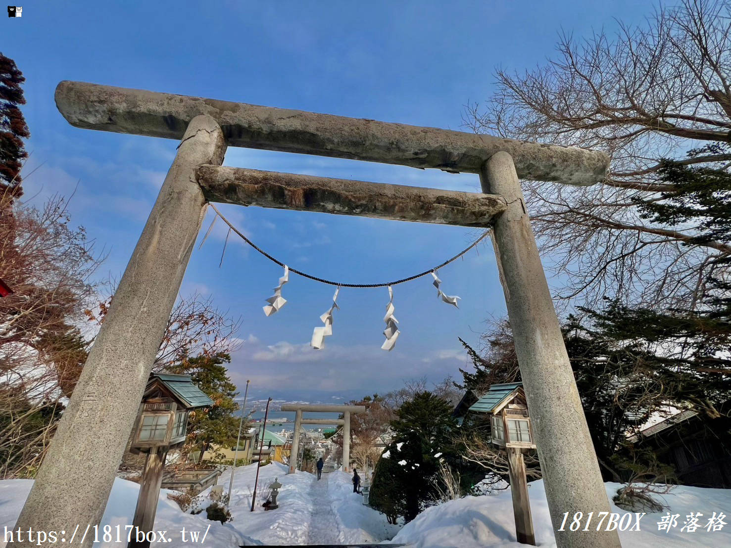【北海道景點】山上大神宮。俯瞰幸坂與地平線近乎垂直交錯的景色。令人感動的絕景。函館看海神社