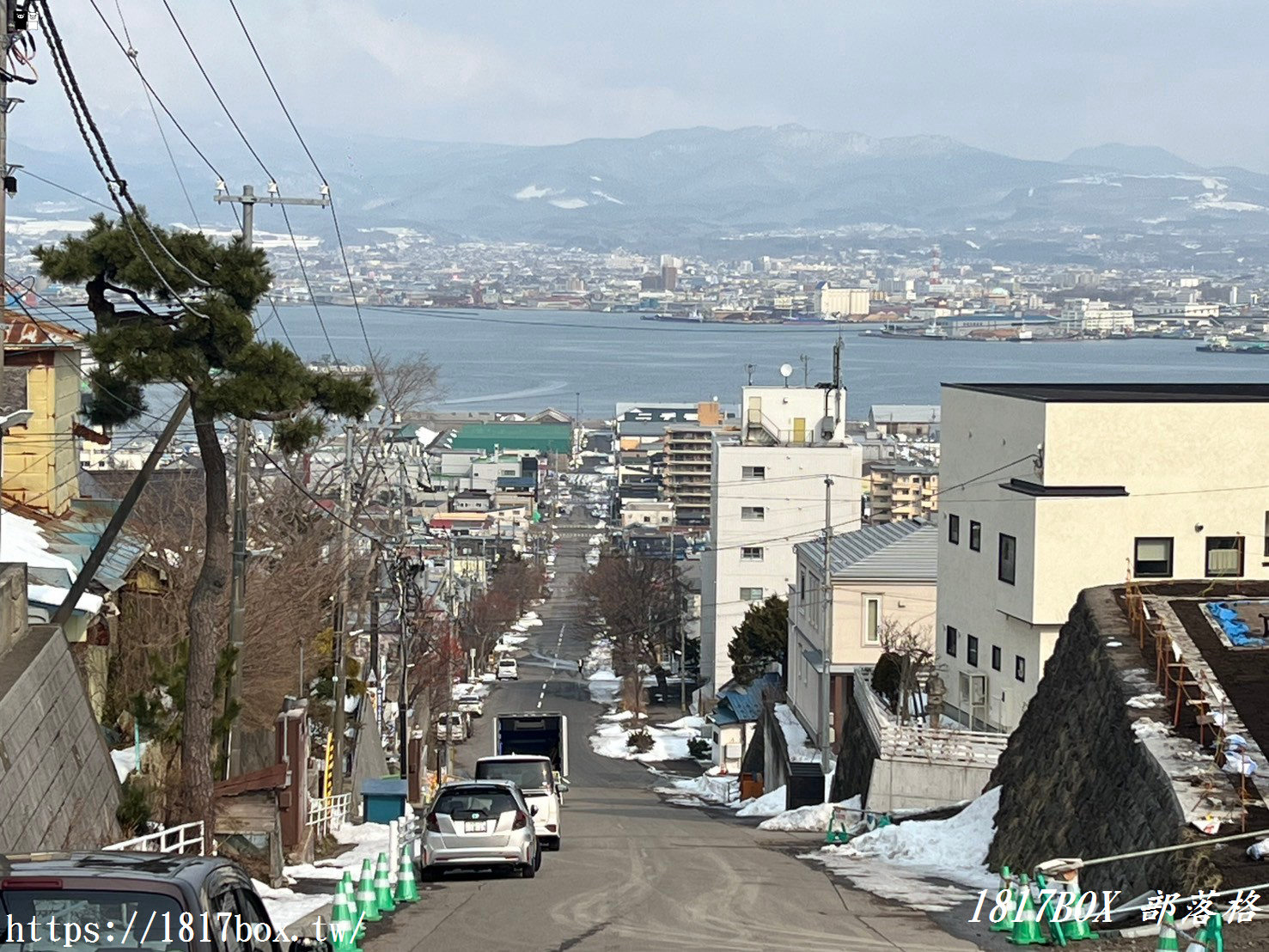 【北海道景點】山上大神宮。俯瞰幸坂與地平線近乎垂直交錯的景色。令人感動的絕景。函館看海神社