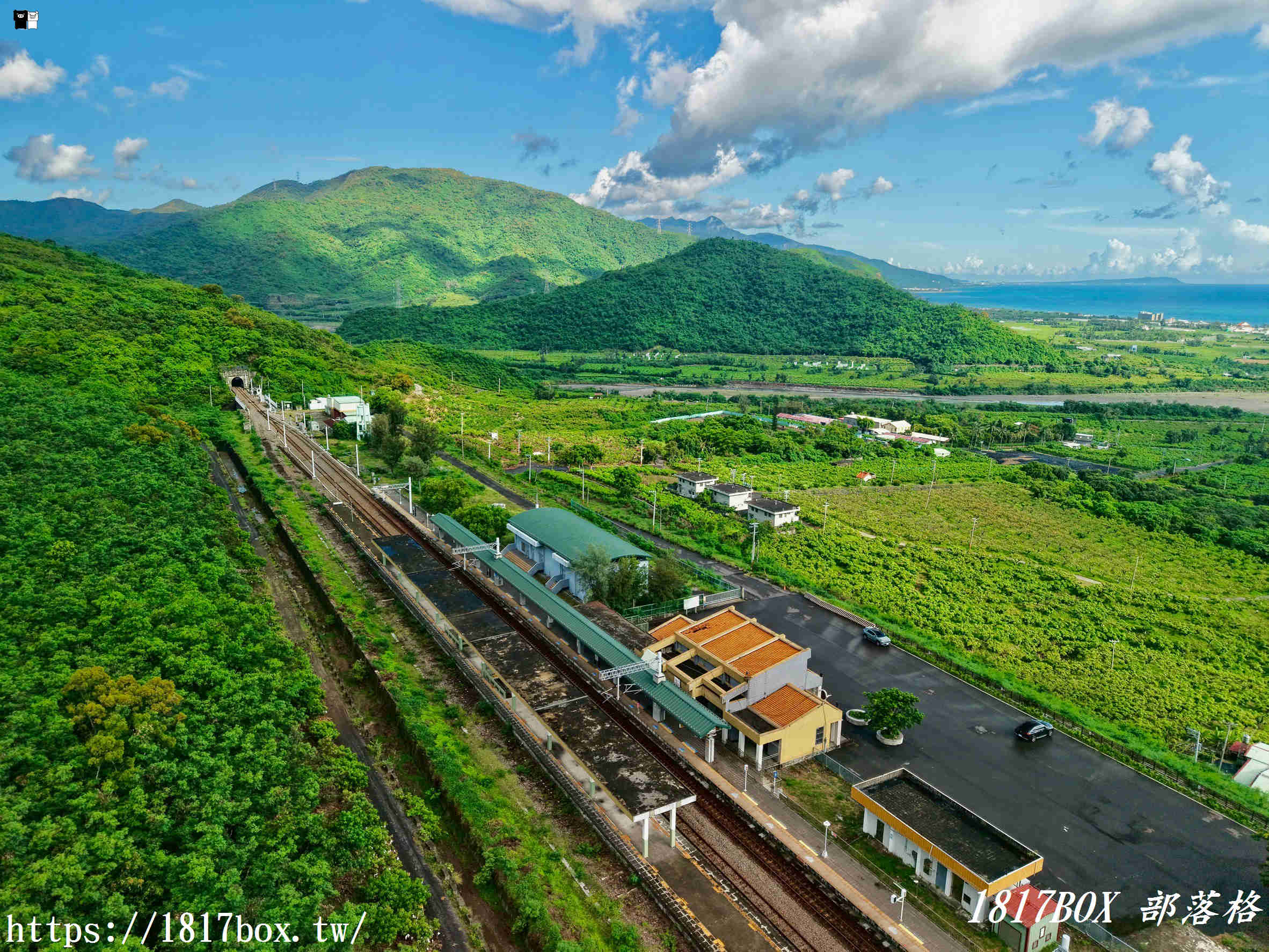 【屏東。獅子】枋山火車站。台灣最南端的無人鐵路車站。遠眺海景秘境車站