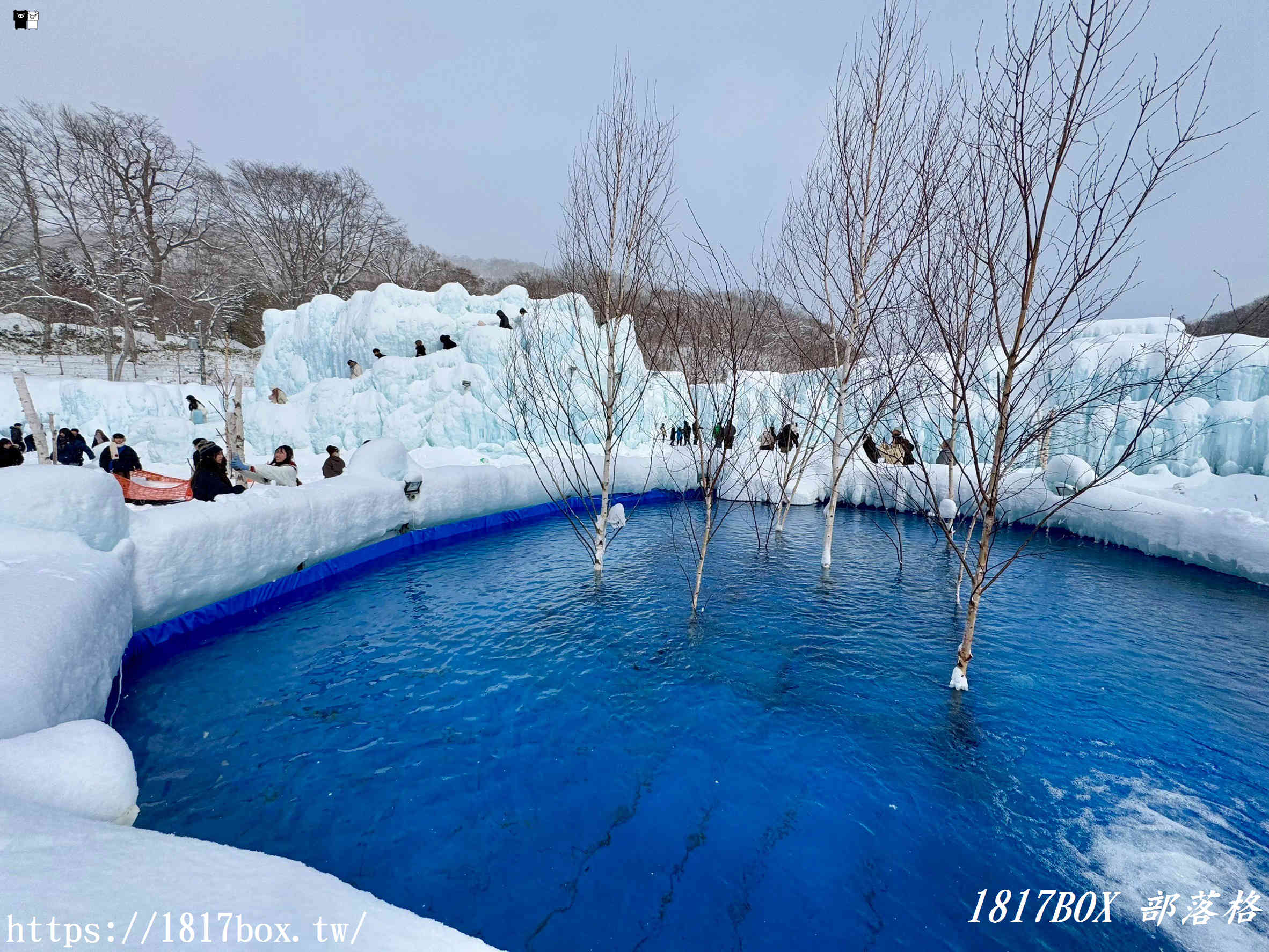 【北海道景點】千歲支笏湖冰濤祭。超夢幻的戶外冰雕作品。體驗支笏湖藍之美
