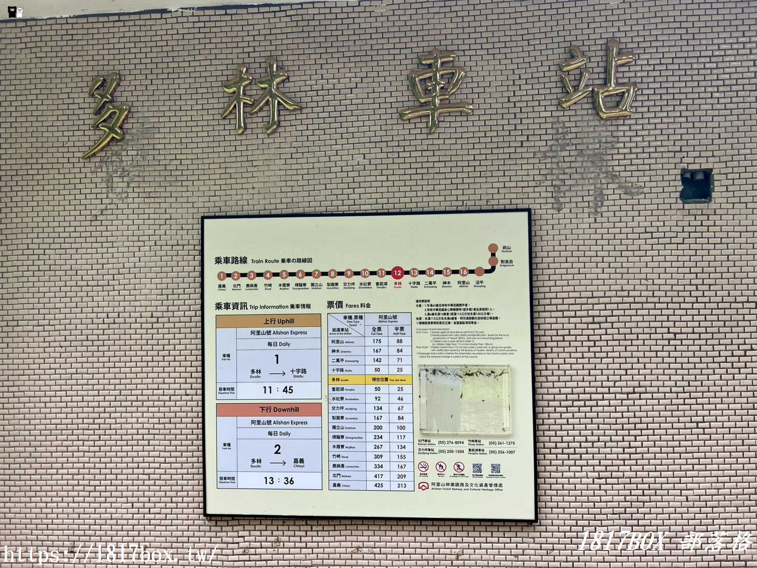 【嘉義。阿里山】森林中寧靜神秘的多林車站。隱藏在美麗的馬蹄型鐵軌彎道後