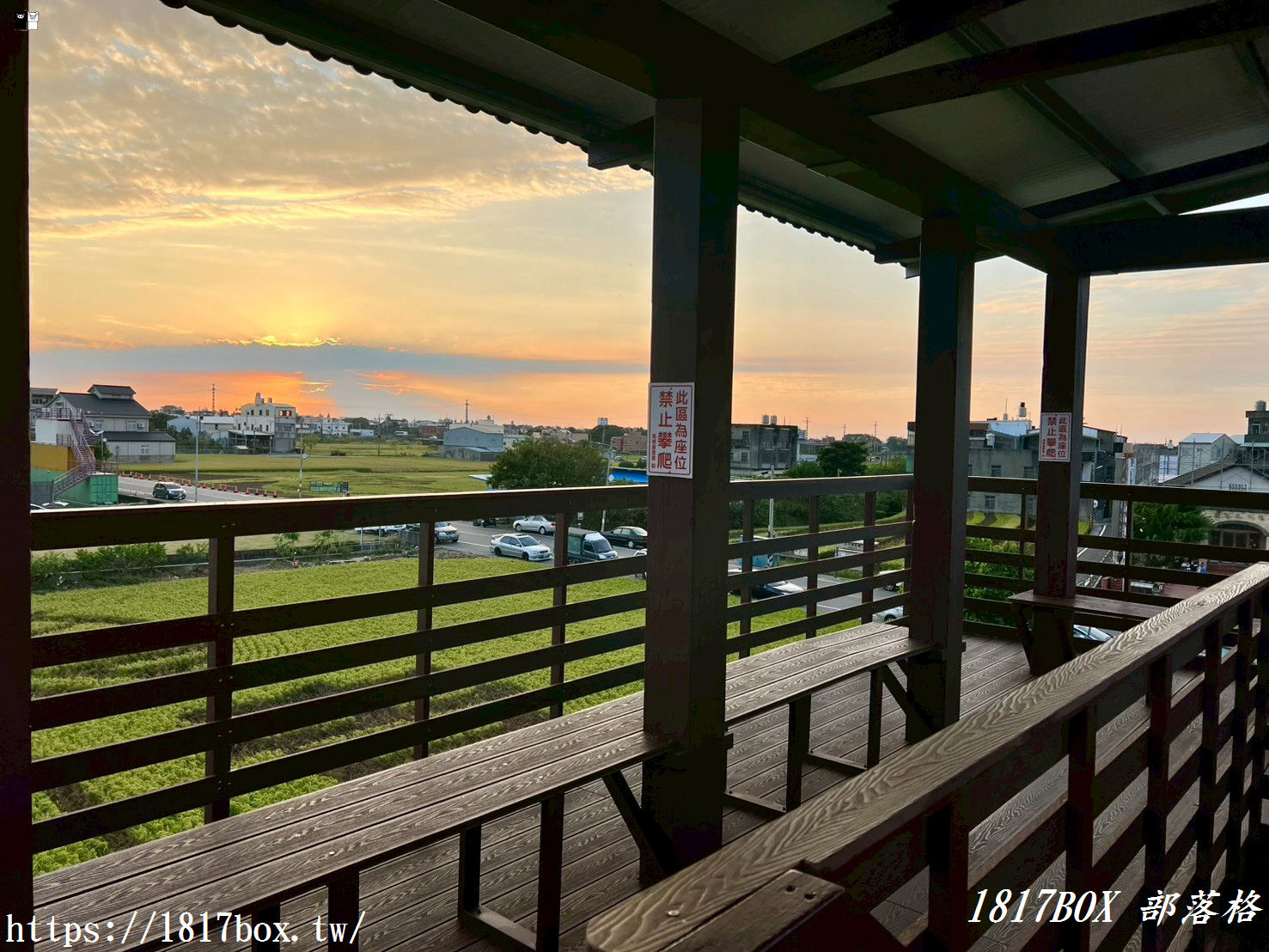 【苗栗。苑裡】稻田彩繪觀景臺。每年有不同主題的彩繪稻田供遊客欣賞