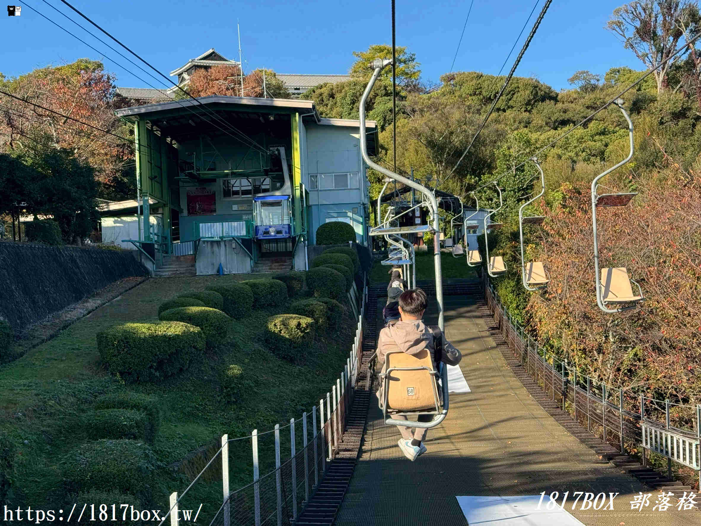 【愛媛自由行】松山城纜車攻略：搭單人吊椅挑戰膽量！門票、交通、必拍亮點懶人包