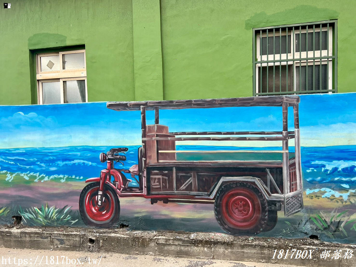 【彰化景點】伸港蚵寮路隱藏版彩繪！Q版動物森林、絕美海邊夕陽，在地私房拍點大公開！