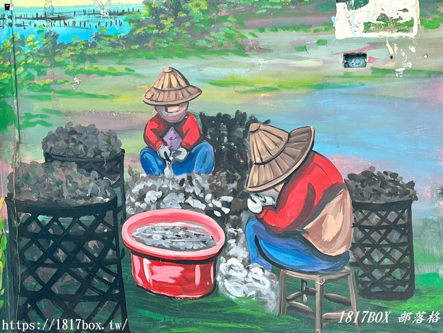 【彰化景點】伸港蚵寮路隱藏版彩繪！Q版動物森林、絕美海邊夕陽，在地私房拍點大公開！