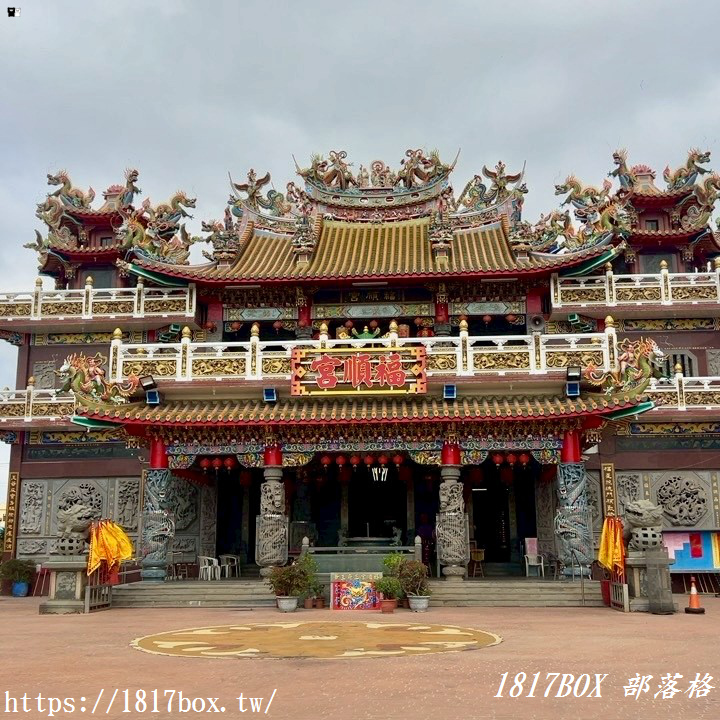 【台中龍井】全台最美公廁？麗水福順宮「希臘風藍白建築」超吸睛，還有外星人在種田？