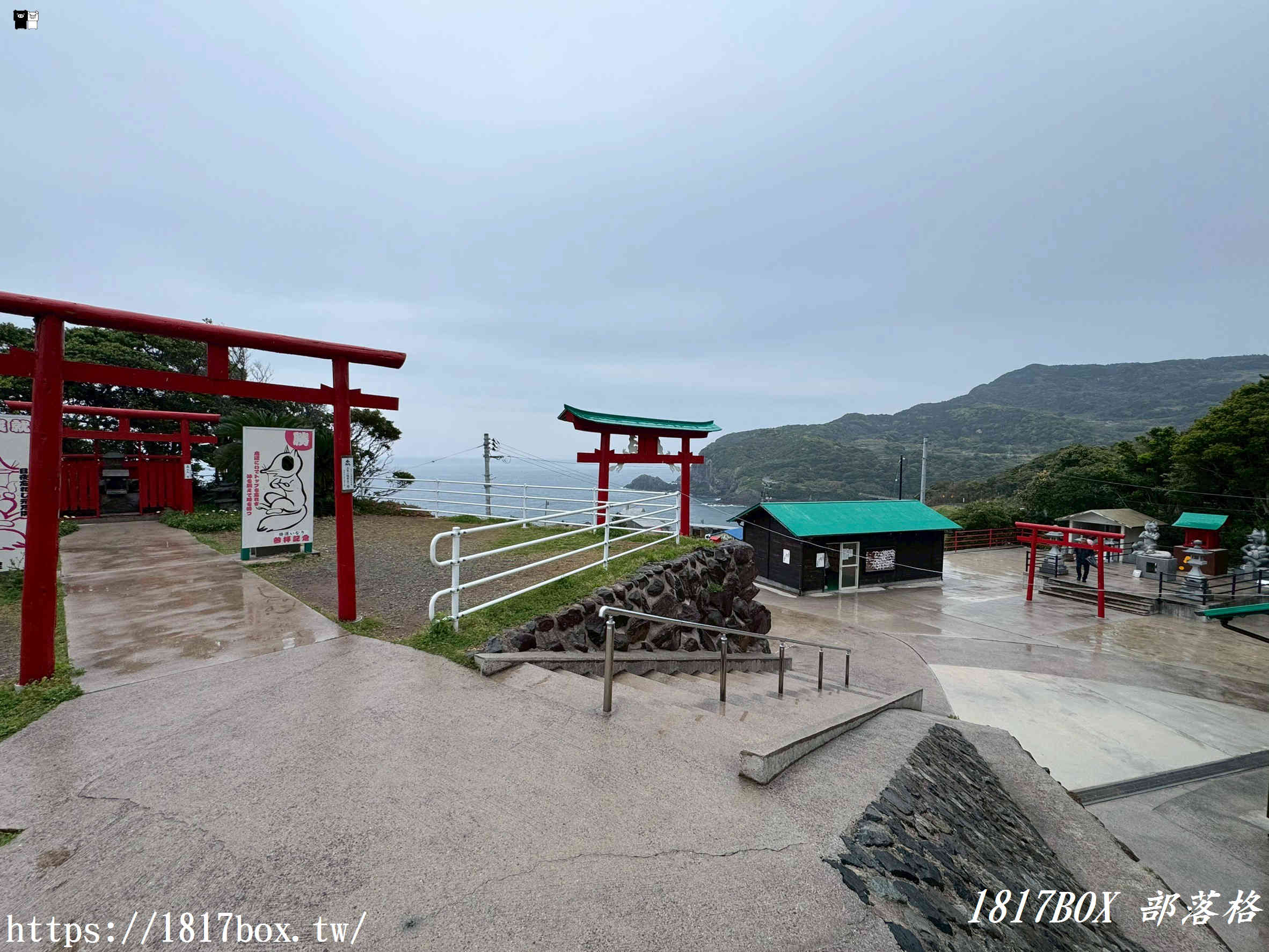 雨落鳥居的赤紅絕景｜山口縣元乃隅神社雨天參拜指南、御守與御朱印分享