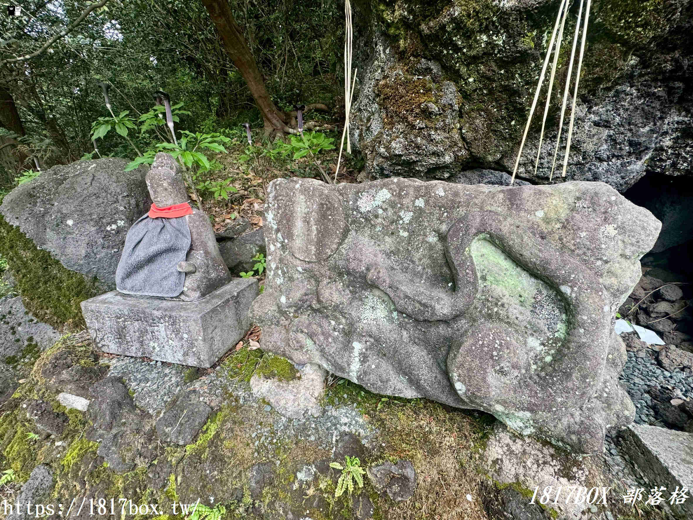 【九州阿蘇秘境】赤水蛇石神社：內行人才懂的求財聖地！來看活體白蛇、貼名片發大財，據說中樂透超靈驗！