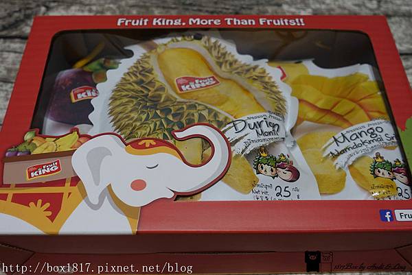 【宅配】Fruit King果乾歡樂禮盒。泰國水果乾。健康零食。團購禮盒。泰國嚴選水果產地直送 @1817BOX部落格
