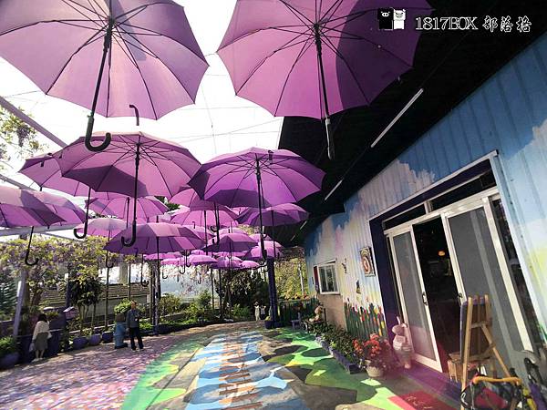 【苗栗。西湖】噢哈娜咖啡屋。紫藤花開。走進紫色夢幻裝置風場景。苗栗西湖順遊景點 @1817BOX部落格