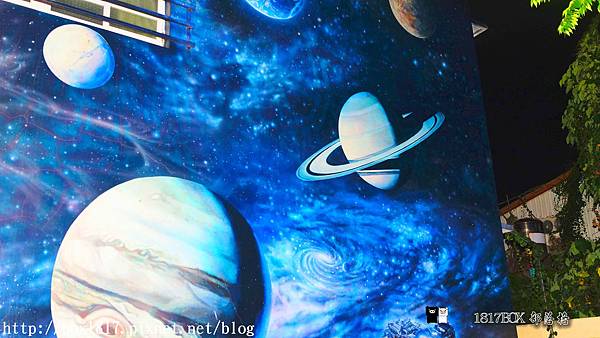 【彰化。二林】夜拍萬興國小3D彩繪牆。太陽系八大行星。司令台深海世界 @1817BOX部落格