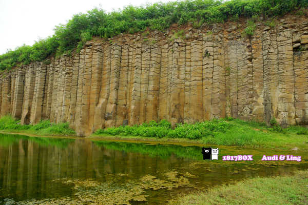【澎湖。西嶼】池東大菓葉柱狀玄武岩。夢幻般的場景。彷彿走入畫裡 @1817BOX部落格