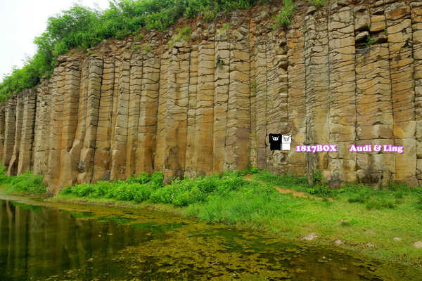 【澎湖。西嶼】池東大菓葉柱狀玄武岩。夢幻般的場景。彷彿走入畫裡