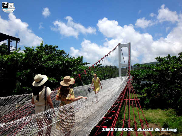 【屏東。滿州】茶山吊橋。滿州港口吊橋。港口溪出海口景觀 @1817BOX部落格