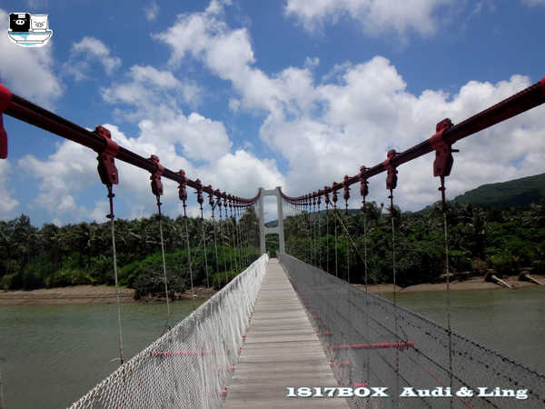 【屏東。滿州】茶山吊橋。滿州港口吊橋。港口溪出海口景觀 @1817BOX部落格