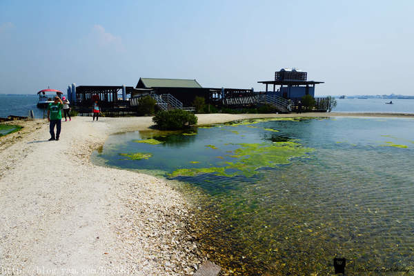 【屏東。東港】海中珍珠蚵殼島。蚵殼堆成的人造島。大鵬灣旅遊景點 @1817BOX部落格