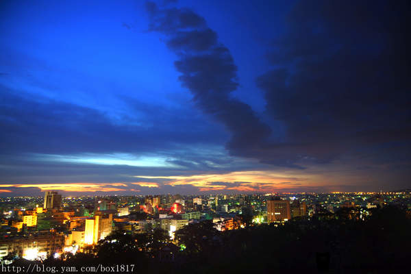 【彰化市】八卦山觀景台夕陽。黃昏。夜景。台74夜拍。台灣風景。攝影紀錄