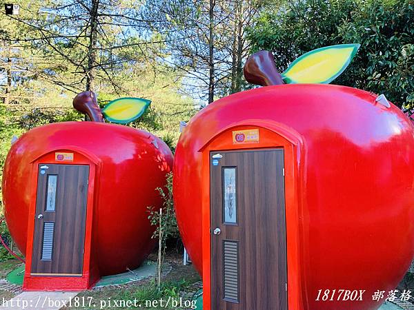 【台中。和平】福壽山農場2019最新打卡點。超萌「蘋果屋」內部大公開。露營區超大蘋果。全新露營體驗 @1817BOX部落格